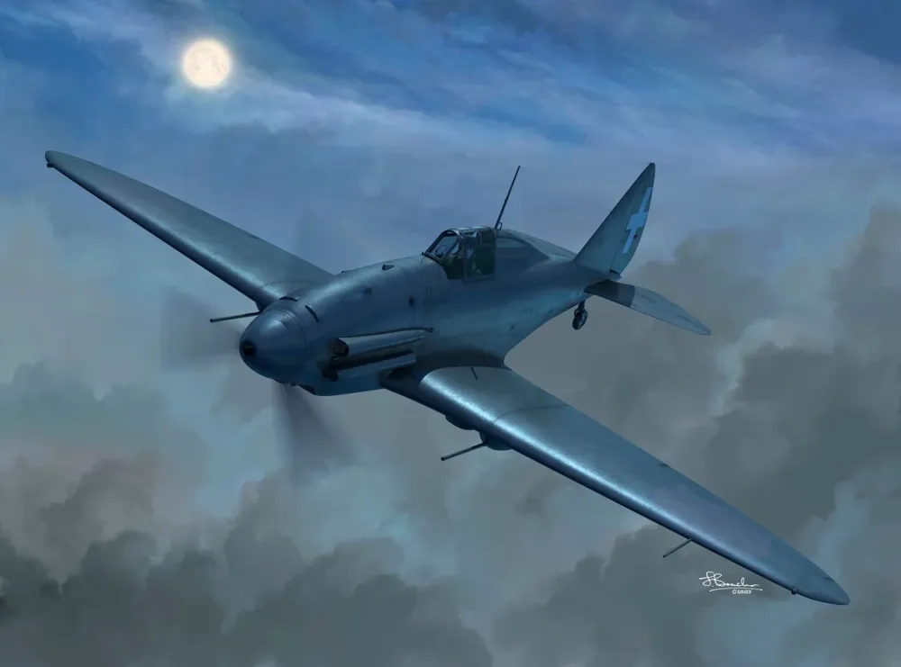 Krabice plastikové stavebnice Sword 1/48 Reggiane Re.2001 CN noční stíhačka, kód SW48013