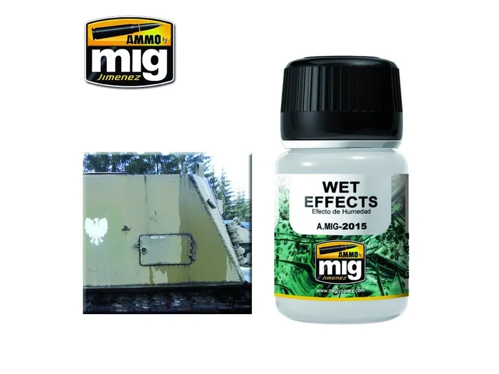 Lahvička enamelového efektu AMMO Mig A.MIG-2015 Wet Effects 35 ml