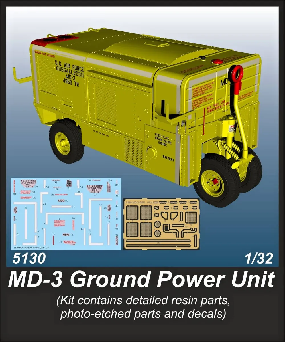 Resinová sada CMK 5130 MD-3 Ground Power Unit 1/32 s fotolepty a obtisky