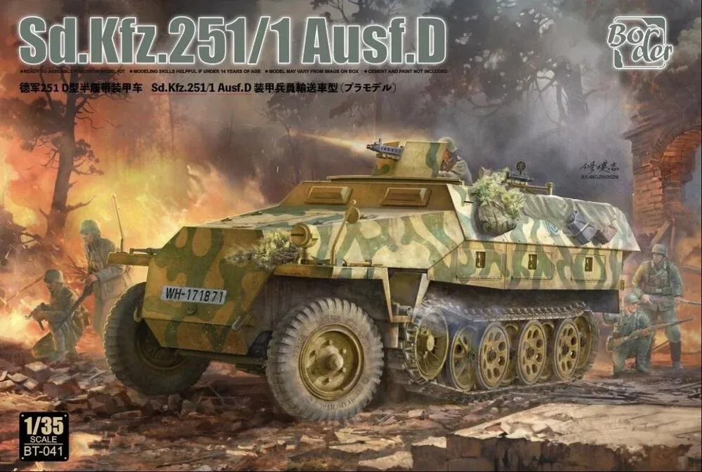 Krabice stavebnice Border Model BT041 Sd.Kfz.251/1 Ausf.D v měřítku 1/35
