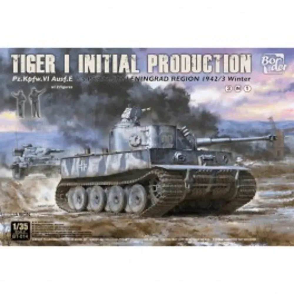 Krabice stavebnice Border Model BT014 Tiger I počáteční výroba 3v1 v měřítku 1/35