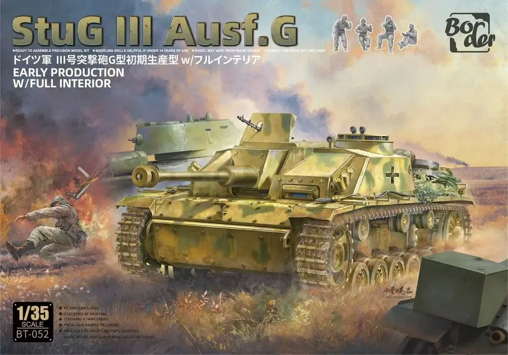 Stavebnice Border Model BT052 StuG III Ausf. G raná výrobní verze v měřítku 1/35