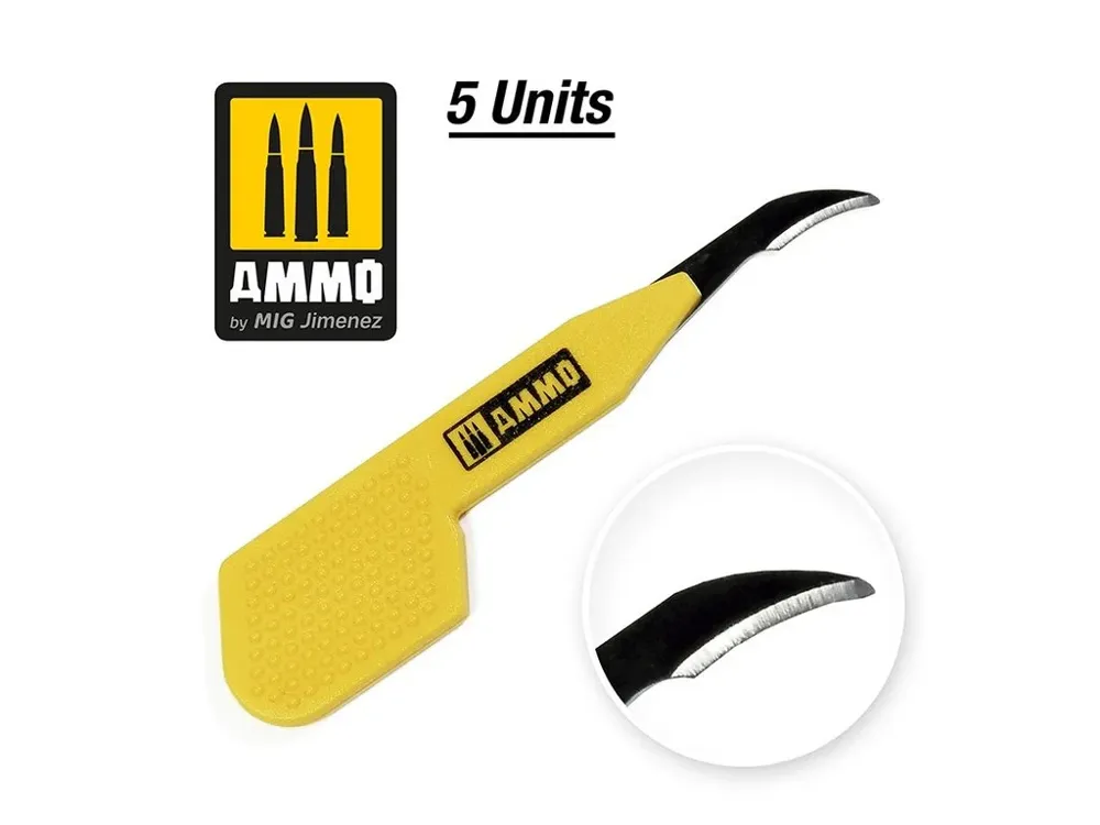 Balení náhradních čepelí AMMO Mig A.MIG-8687 Precision Scalpel Ripper, 5 kusů