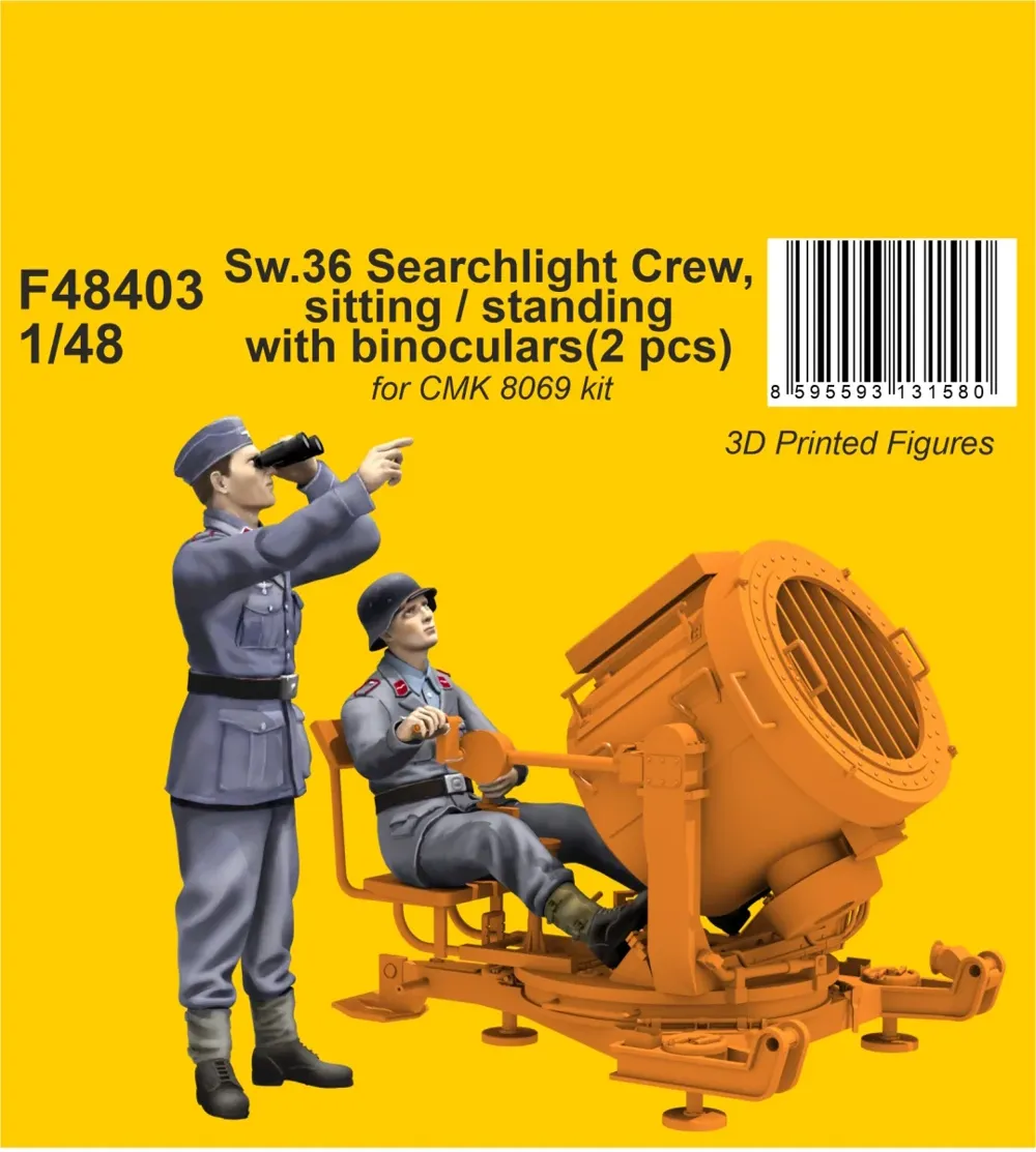 Resinové figurky CMK F48403 obsluha světlometu Sw.36 v měřítku 1/48