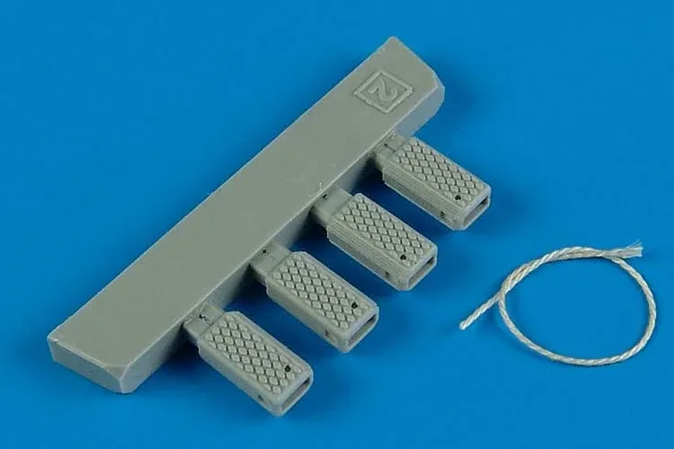 Aires 148002 1/48 univerzální námořní klín pod kolo s nylonovým lanem, raná výroba