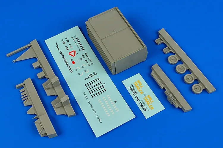 Resinový doplněk Aires 720012 USAF F-2A spill trailer v měřítku 1/72