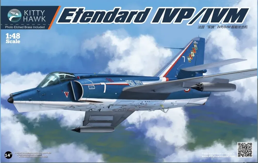 Krabice stavebnice Kitty Hawk KH80137 Étendard IVP/IVM v měřítku 1/48