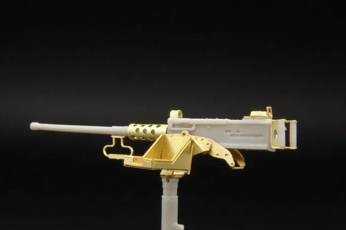 Detailní set Hauler HLX48195 kulomet Browning M2 ráže .50 v měřítku 1/48, resinové a leptané díly