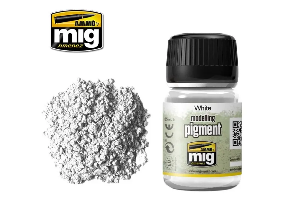 Dóza suchého pigmentu AMMO Mig A.MIG-3016 PIGMENT bílá 35 ml