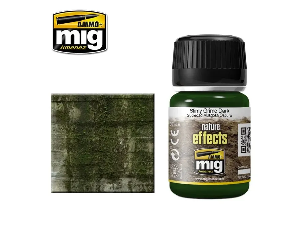 Lahvička enamelového efektu AMMO Mig A.MIG-1410 Slimy Grime Dark 35 ml