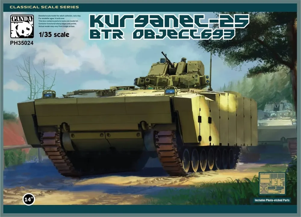 Krabice stavebnice Panda Hobby PH35024 BTR Object 693 Kurganets-25 v měřítku 1/35