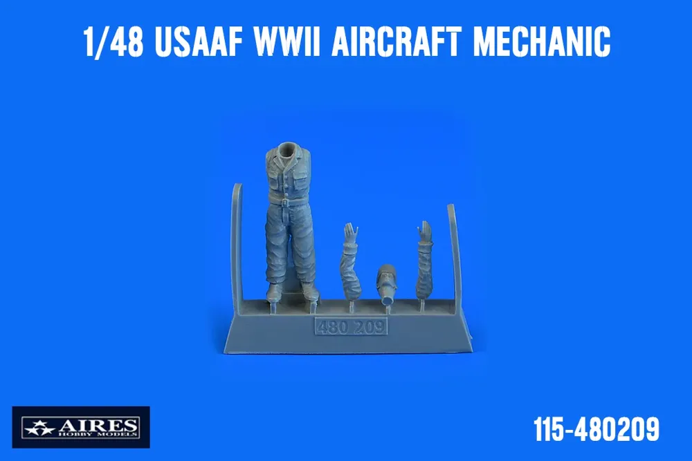 Figurka Aires Aerobonus 480209 mechanik USAAF 1/48 pro modely letadel