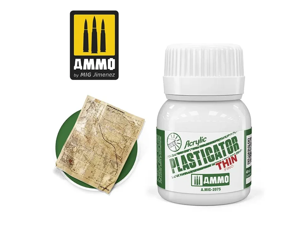 Lahvička řídkého lepidla na plast AMMO Mig 2075 Plasticator Thin