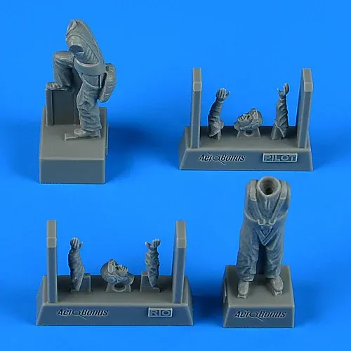 Sada figurek Aires 480239 – pilot a radista pro Fokker G-1 v měřítku 1/48