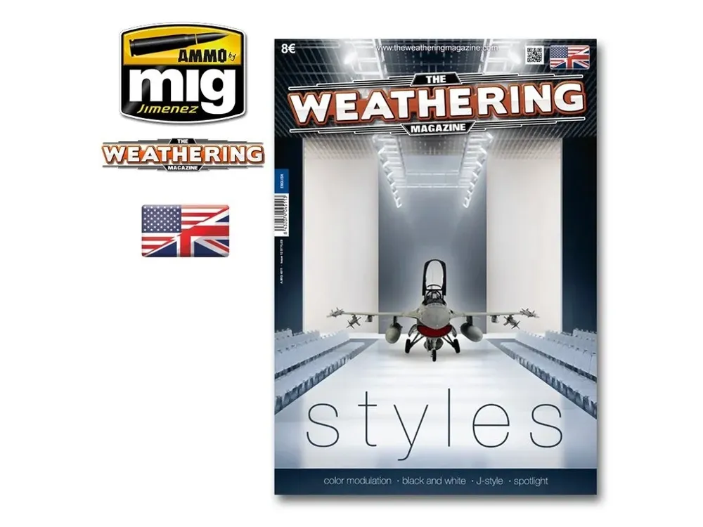 Obálka magazínu AMMO Mig The Weathering Magazine #12 Styles v anglickém jazyce