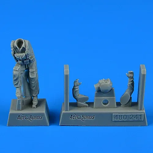 Figurka Aires 480241 – moderní ruský pilot Su-57 v měřítku 1/48 pro stavebnici Zvezda