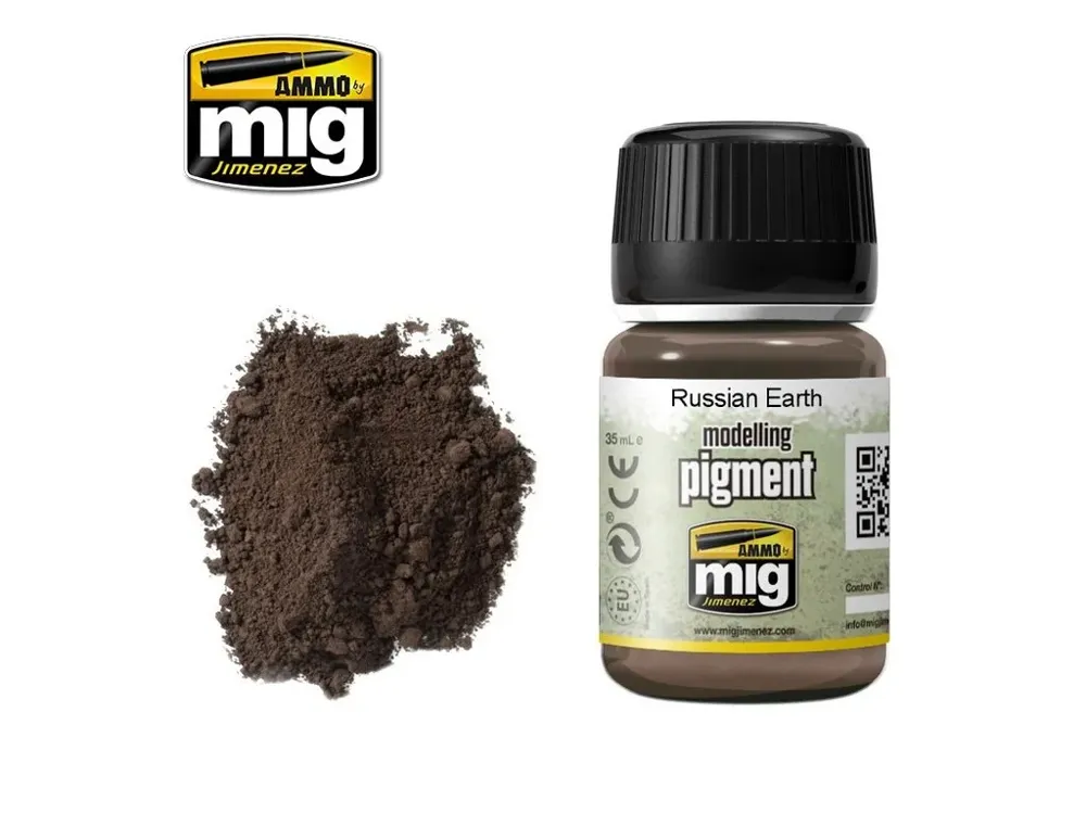 Kelímek pigmentu AMMO Mig A.MIG-3014 ruská zemina Russian Earth 35 ml