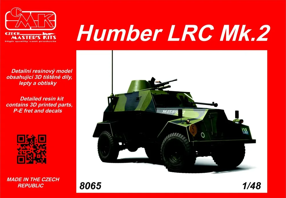 Resinová sada CMK 8065 Humber LRC Mk.2 v měřítku 1/48 – britský průzkumný obrněnec