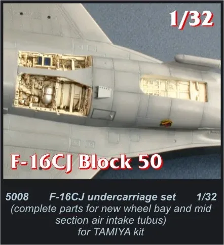 Resinová podvozková sada CMK 5008 F-16CJ v měřítku 1/32 pro stavebnici Hasegawa