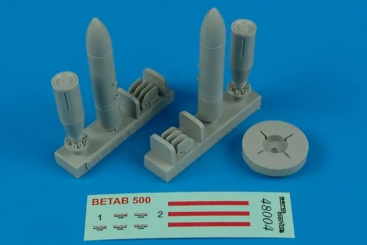 Doplňková sada Aires 480004 BetAb-500 sovětské průrazné pumy v měřítku 1/48