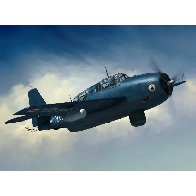 Krabice plastikové stavebnice Sword SW72130 Avenger AS.4 v měřítku 1/72