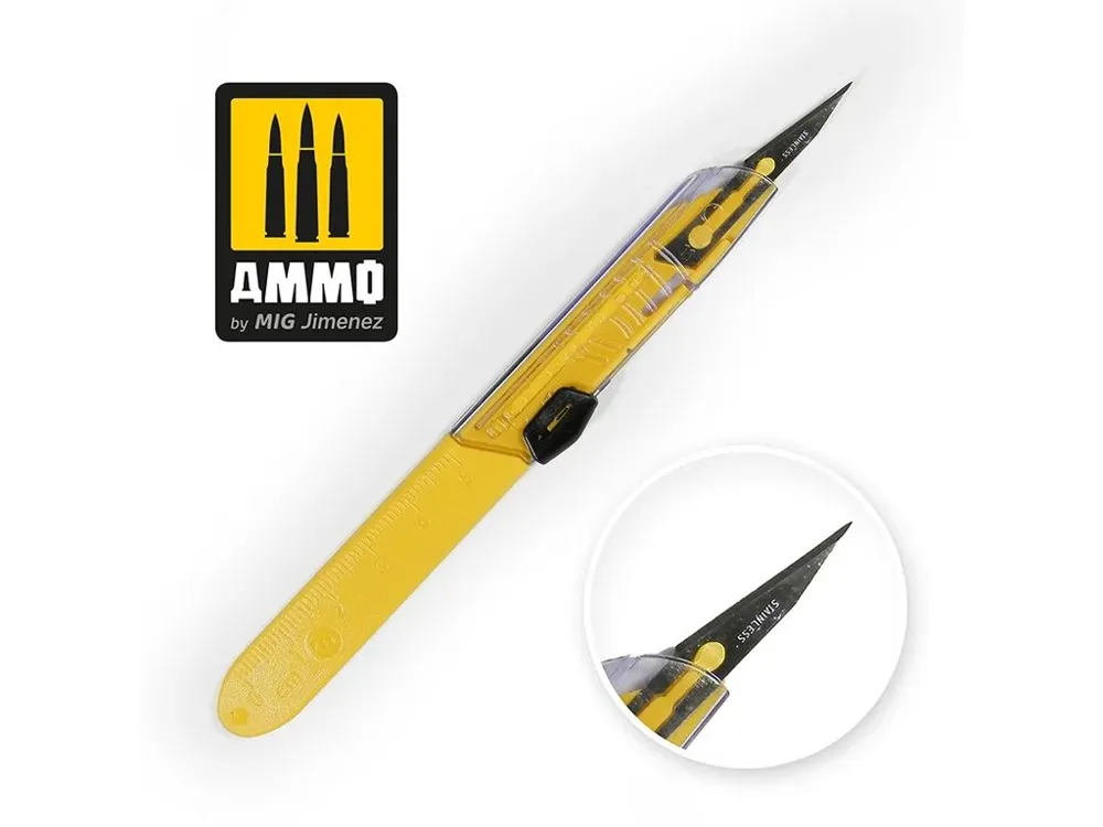 Modelářská čepel AMMO Mig A.MIG-8697 ochranná rovná čepel, balení 1 ks