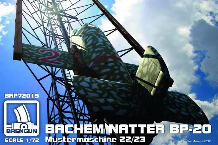 Krabice stavebnice Brengun BRP72015 Bachem Natter 22-23 v měřítku 1/72