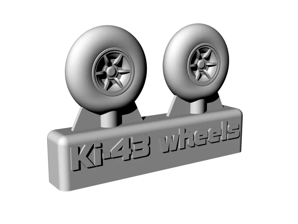 Resinová kola Brengun BRL72226 pro Ki-43 v měřítku 1/72