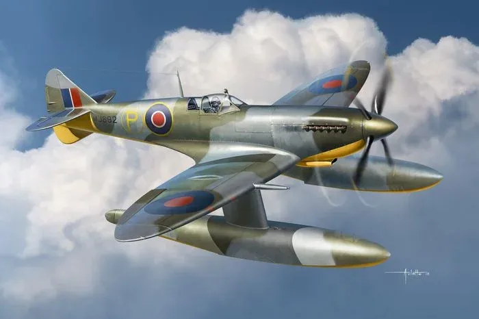 Krabice stavebnice Brengun BRP72019 Spitfire Mk IX Floatplane v měřítku 1/72