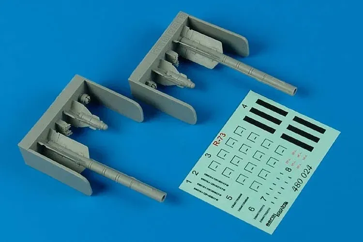 Resinová sada Aires 1/48 R-73 (AA-11 Archer) — střela vzduch-vzduch pro modely letadel