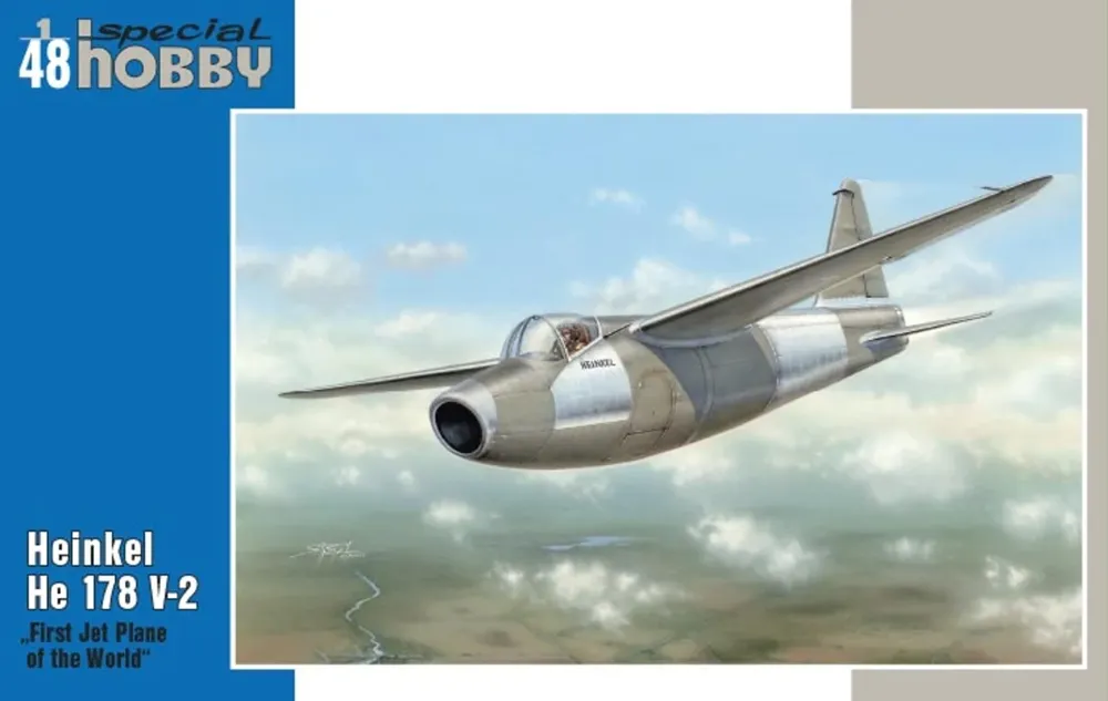 Krabice stavebnice Special Hobby SH48093 Heinkel He 178 V-2 v měřítku 1/48