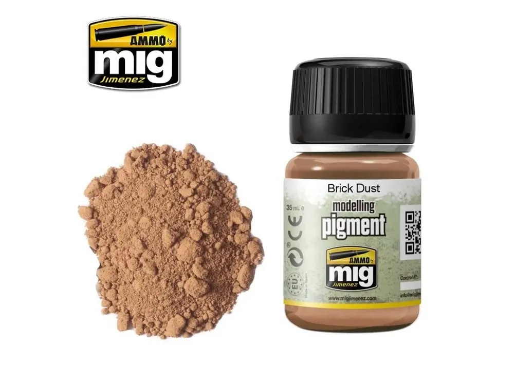 Dóza suchého pigmentu AMMO Mig A.MIG-3015 Pigment cihlový prach Brick Dust 35 ml
