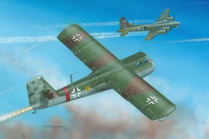 Krabice plastikové stavebnice Brengun BRP72016 Blohm & Voss BV 40 v měřítku 1/72