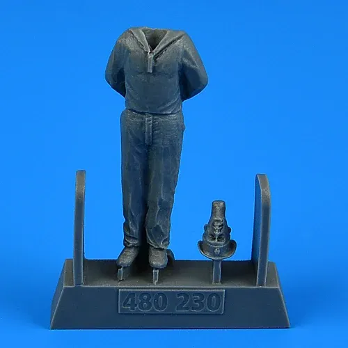 Figurka námořníka Kriegsmarine Aires 480230 v měřítku 1/48 pro ponorku U-Boot typ VIIC