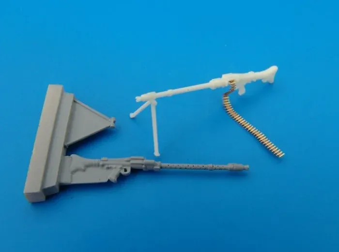 Resinová sada s fotolepty Hauler HLX48032 kulomet MG-34 v měřítku 1/48