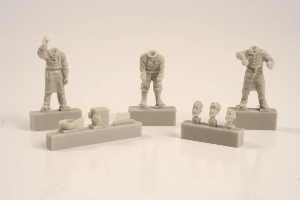 Resinové figurky CMK F72254 posádka U-Bootu typ IXC v kuchyni, měřítko 1/72