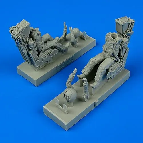 Resinová sada Aires 480142 – figurky pilota a operátora US Navy se sedačkami pro F-14 Tomcat 1/48