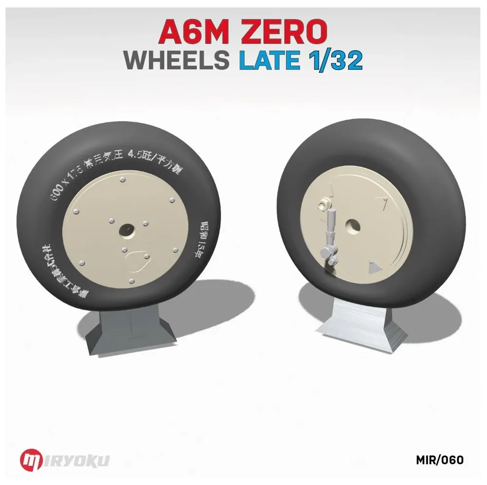Sada kol Miryoku MIR/060 pro model A6M Zero pozdní verze v měřítku 1/32