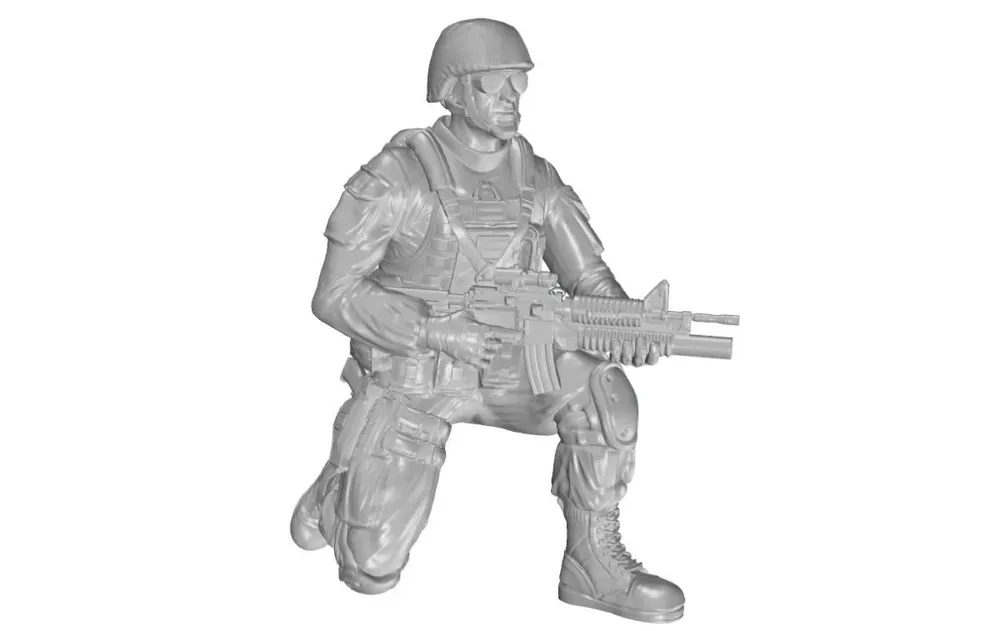 Resinová figurka CMK F35322 klečící voják US Army v měřítku 1/35