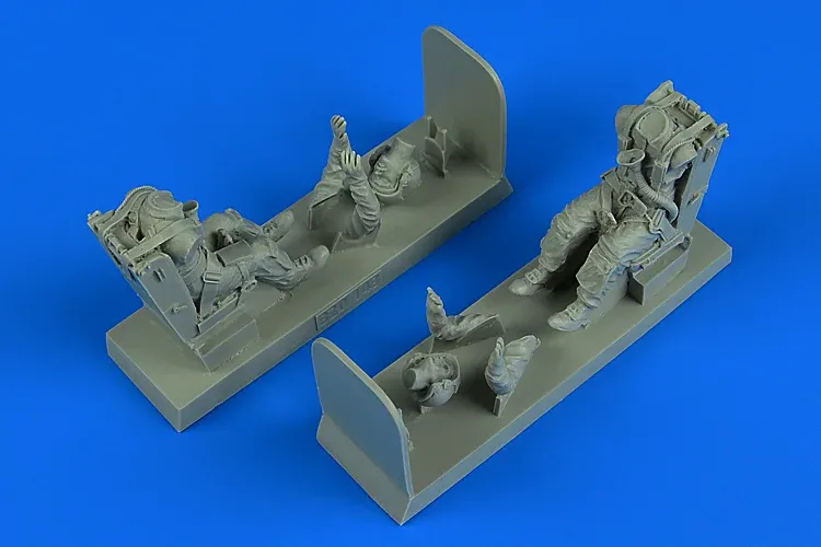 Resinová sada Aires 320143 figurky pilota a operátora s vystřelovacími sedačkami pro T-28D Trojan 1/32
