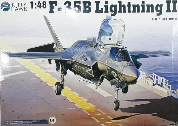 Krabice stavebnice Kitty Hawk KH80102 F-35B Lightning II Version 3.0 v měřítku 1/48