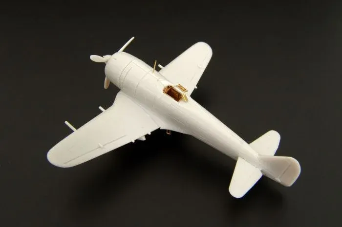 Detailní sada Brengun BRL144074 pro Ki-44 Shoki 1/144 — resinové a leptané díly