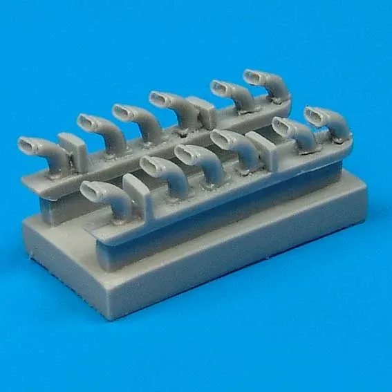Resinové výfuky Quickboost QB48027 pro Fw 190D-9 Tamiya v měřítku 1/48