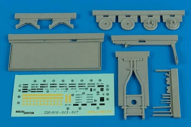 Resinová sada Aires 320017 MHU-191I/M s platformou aero 71A v měřítku 1/32
