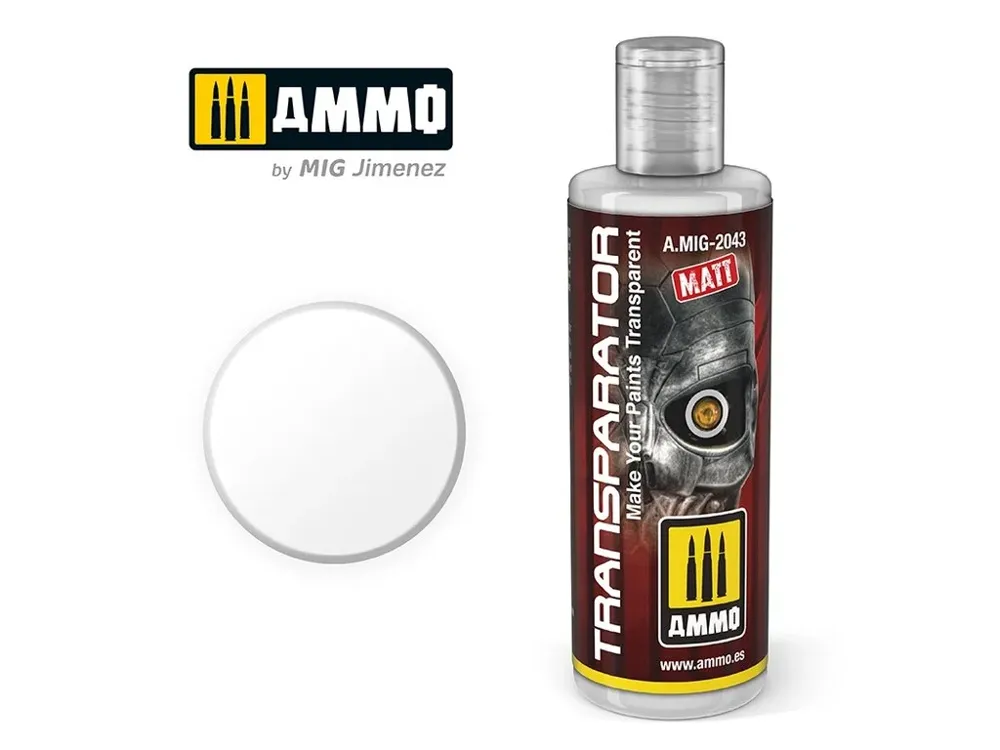 Lahvička pomocného média AMMO Mig A.MIG-2042 Transparator Matt 17 ml