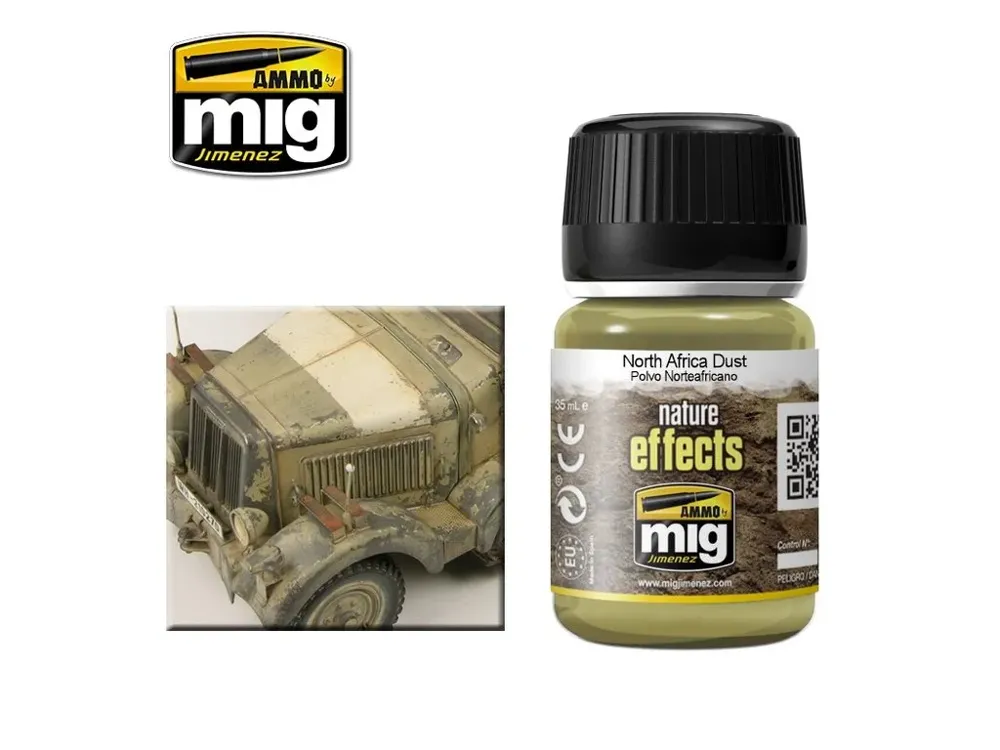 Kelímek weathering efektu AMMO Mig A.MIG-1404 North Africa Dust Effects 35 ml