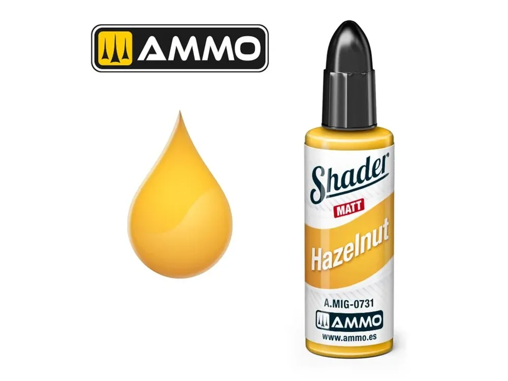 Lahvička AMMO Mig MATT SHADER A.MIG-0731 oříšková (Hazelnut) 10 ml
