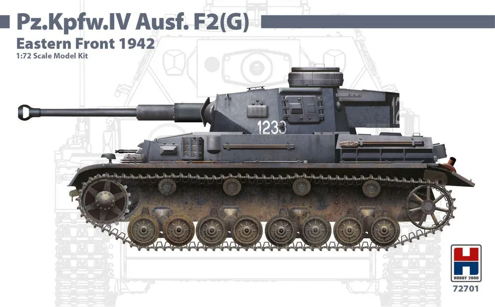 Krabice stavebnice Hobby 2000 H2K72701 Pz.Kpfw.IV Ausf.F2 (G) v měřítku 1/72