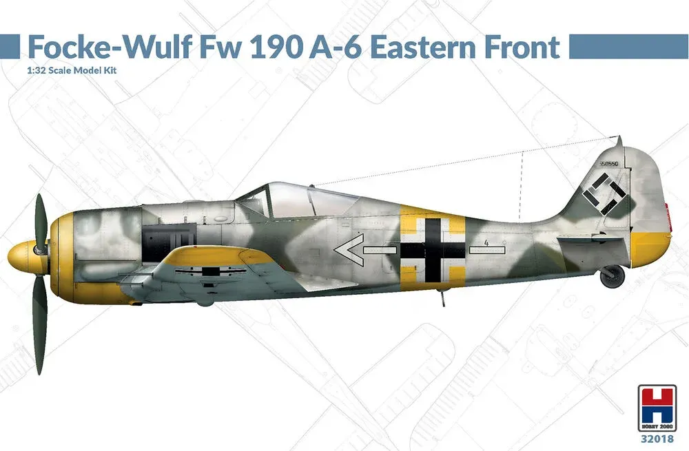 Krabice stavebnice Hobby 2000 H2K32018 Focke-Wulf Fw 190 A-6 Eastern Front v měřítku 1/32