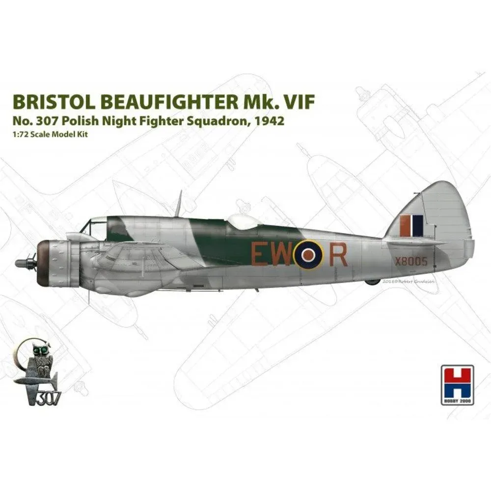 Krabice stavebnice Hobby 2000 H2K72003 Bristol Beaufighter Mk. VIF v měřítku 1/72